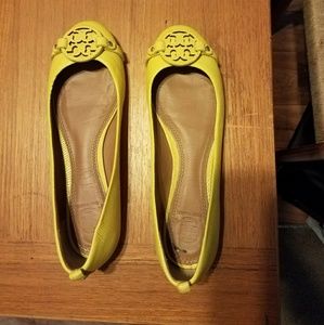 Tory Burch Yellow Flats
